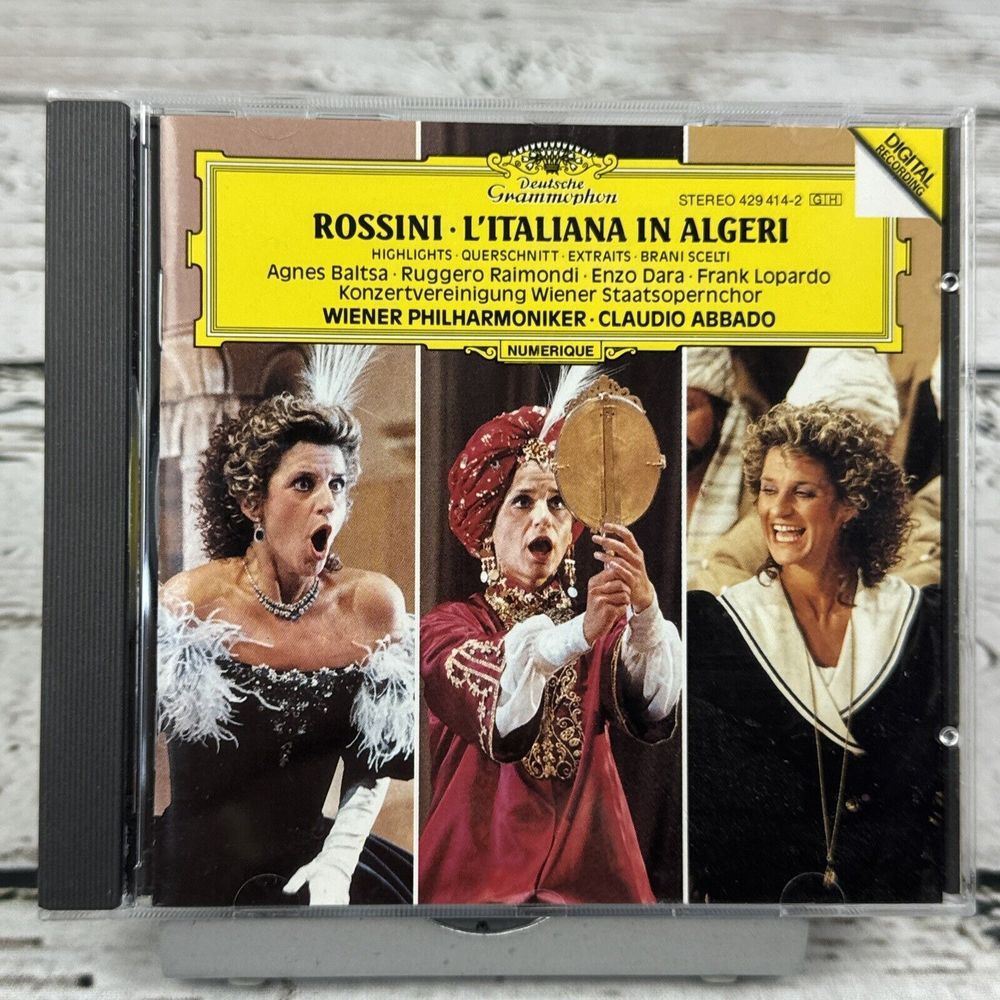 Rossini L'Italiana in Algeri Highlights [1989 CD] Grammophon Opera Claudio Abbad